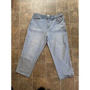 Lane Bryant Women Plus Size 22 Mid Rise Wide Leg Denim Jeans